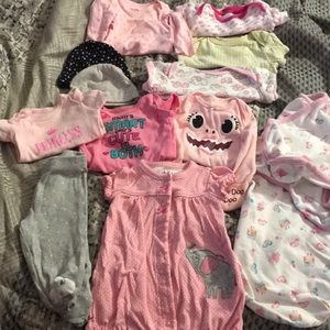 Newborn girls lot set clothes
